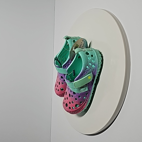 Western Chief Surfer Ombre Clogs Water Shoes Sandals Recess Colorful Glitter 9 - Picture 7 of 12